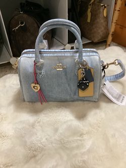 SOLD OUT!  NEW COACH DENIM COLLECTION ROWAN