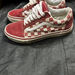 Red Vans 7.5 Old School OBO