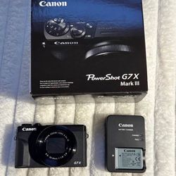 Canon G7x Mark iii Camera