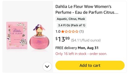 Dahlia Le Fleur Wow Eau de Parfum 100ml - wholesale available