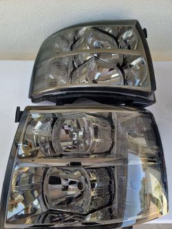 07-13 Chevrolet Silverado Headlights Luces Micas Calaveras Faros Faroles Focos Headlamps 