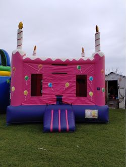 Bounce houses, waterslides