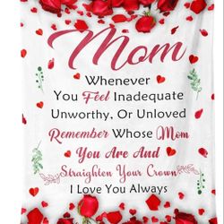  Gifts for Mom from Daughter Son - I Love You Mom Blanket - Presents for Best Moms - Mother Birthday Gift - Christmas Valentines Mothers Day Birt