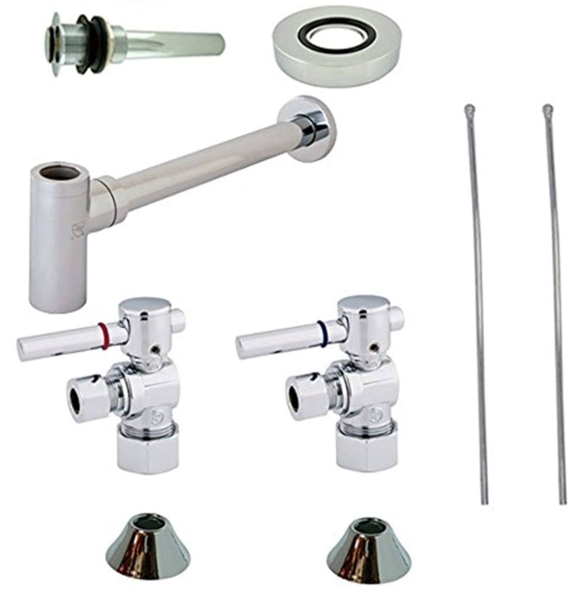 Kingston Brass CC53301DLVKB30 Contemporary Plumbing Sink Trim Kit