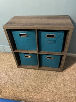 Toby-Gray 4 Cube Storage Organizer 