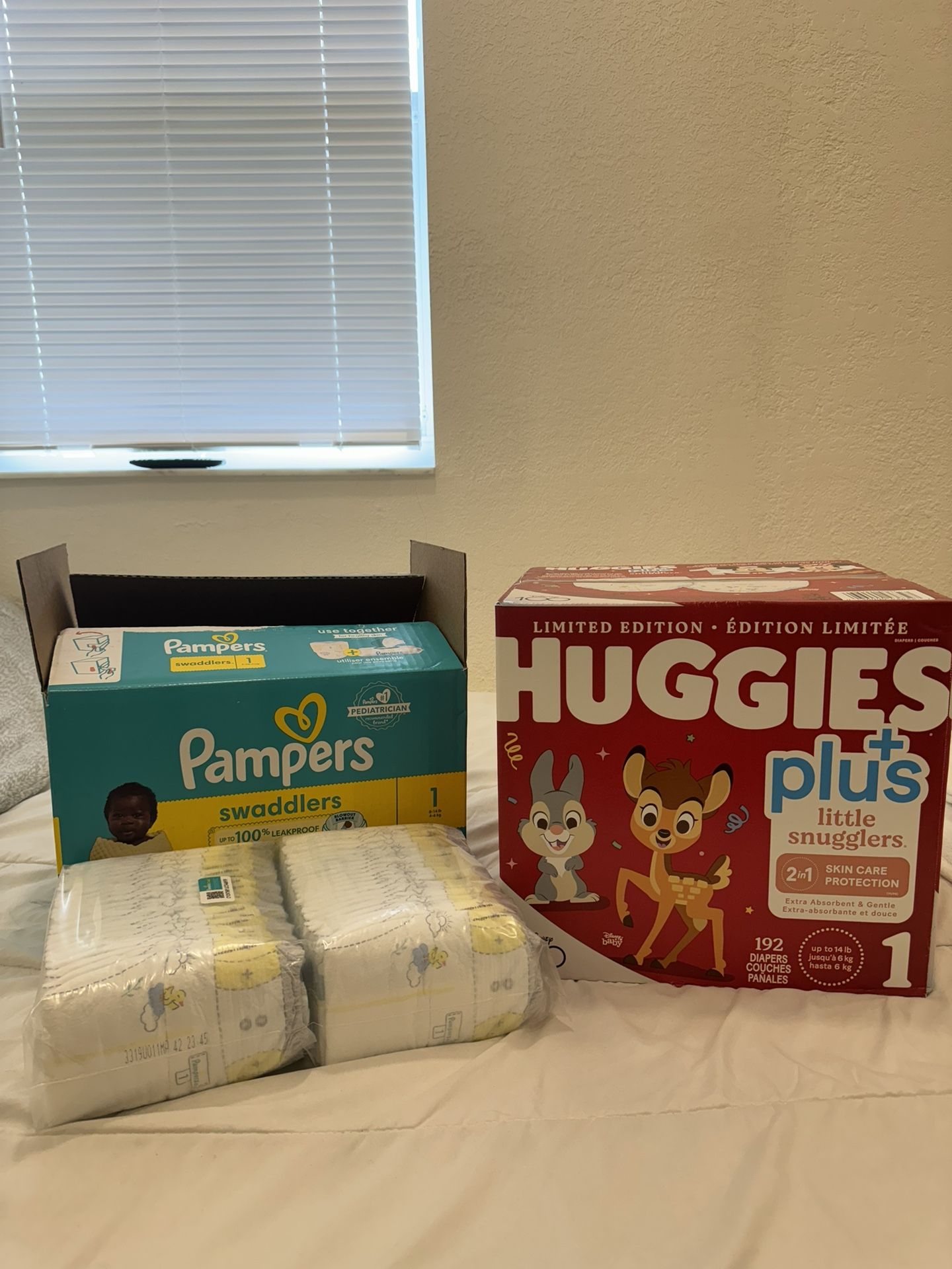 Huggies Little Snugglers Plus And Pampers Swaddlers Diapers