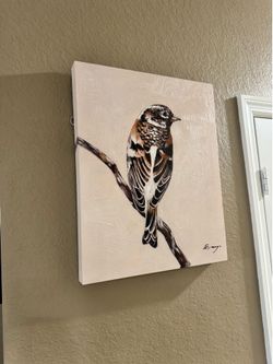 Set of 2 Bird Canvas Wall Decor
