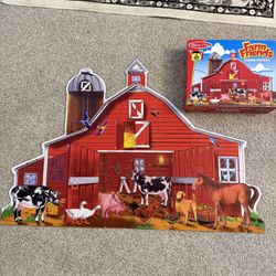 Melissa And Doug Farm Friends 32 Pc Floor Puzzle