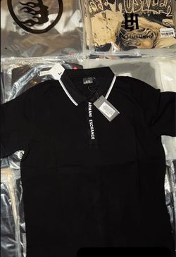 Armani button up tee