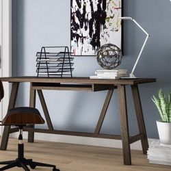 Dylan 60" Solid Wood Desk with Keyboard Tray 