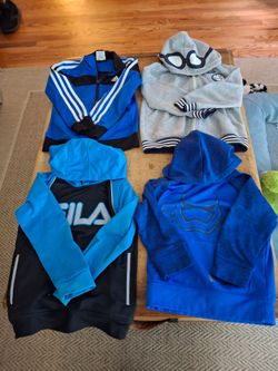 Four boys size 4-5 jackets & hoodies