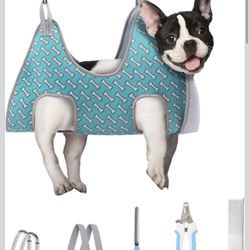 New Dog Grooming Hammock And Nail Clippers