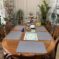 Antique dining Cabinet And Dining Set