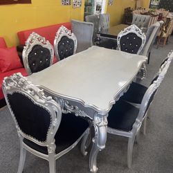 Dining table Set With 6 Chairs Brand new ,Delivery available 
