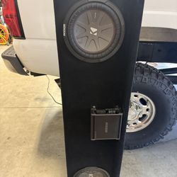 Chevy Sub Box With Amp 
