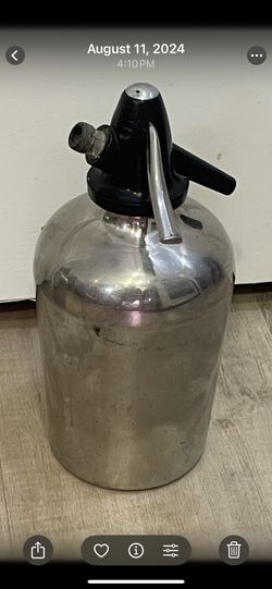 Antique Soda siphons - Stainless Steel
