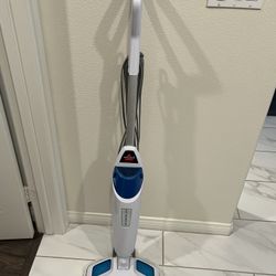 BISSELL Steam Mop 1940A PowerFresh Floor Steam Cleaner for Hard Wood & Tile with Natural Sanitization, Easy Scrubber, Variable Steam, 12” Cleaning Pat