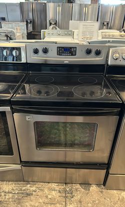 Whirlpool Electric Stove Stainless Steel GlassTop