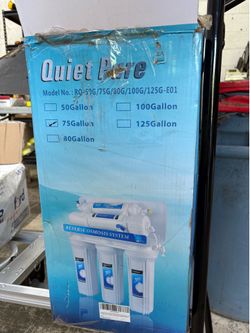 6-Stage Reverse Osmosis Water Filtration System – 75 GPD – New in Box