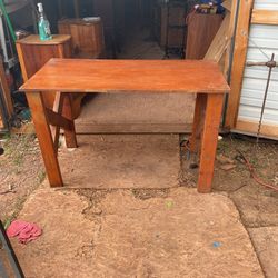 A work table it’s 31 inches tall and 48 by 24 inches across the top
