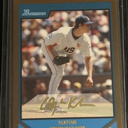 Clayton Kershaw Bowman Gold Rookie 