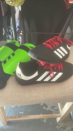 Adidas Soccer Cleats with Shin Guards