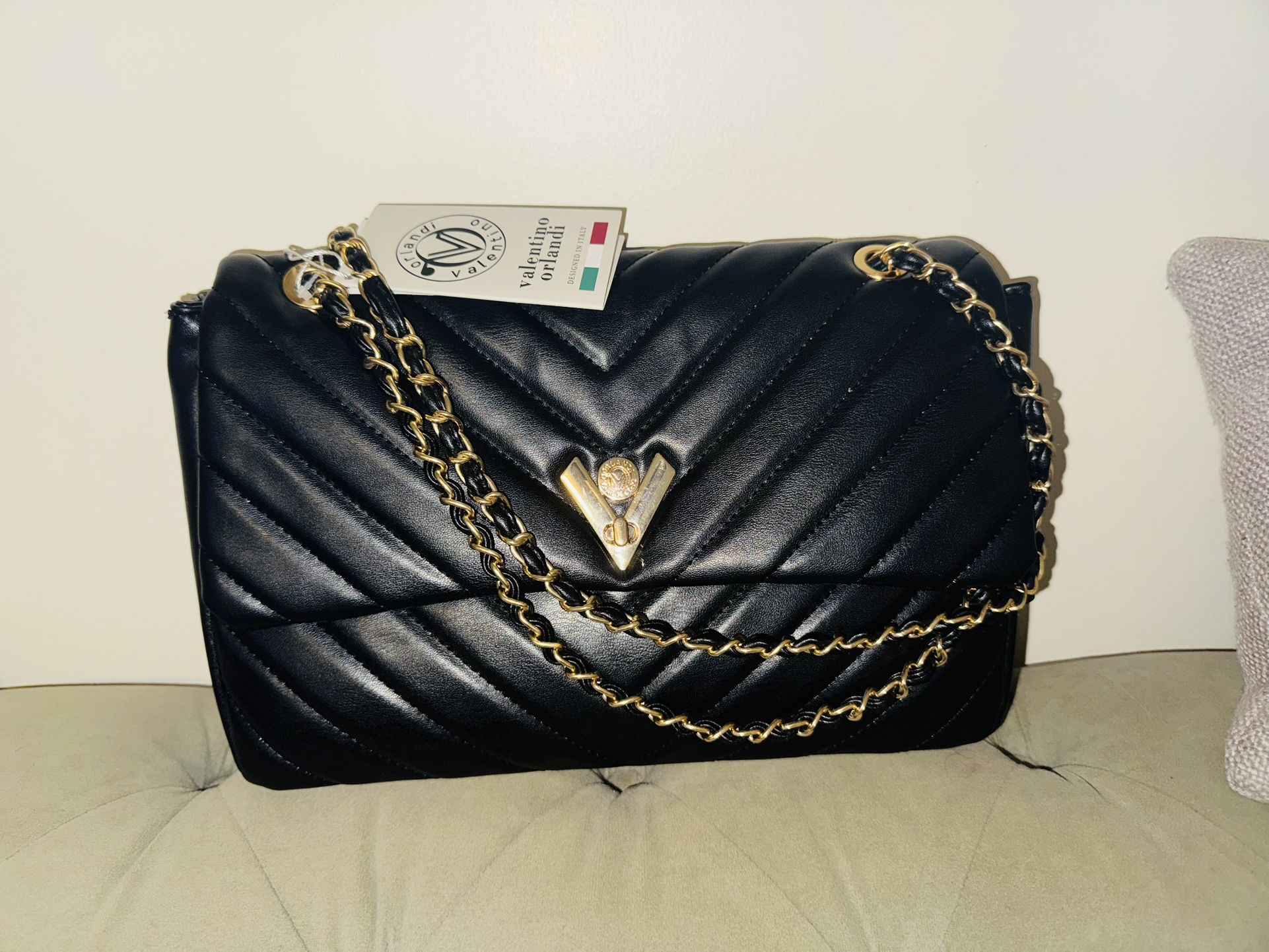 Valentino Orlandi Quilted Handbag oversized