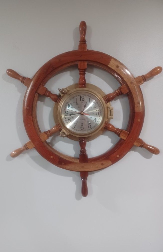 Nautical Ship Wheel Clock!