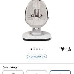 4moms MamaRoo Multi-Motion Baby Swing, Bluetooth Enabled with 5 Unique Motions, Grey