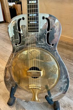 Galveston Steel Resonator Acoustic Guitar