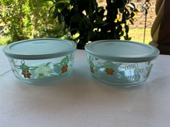 Two Large Mandalorian Pyrex Bowls