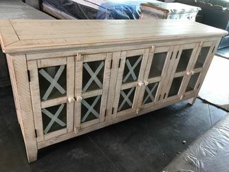 New distressed tv stand