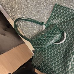 Green Goyardine Canvas Artois PM