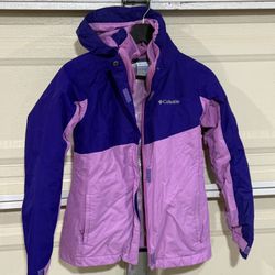 Columbia 3-in-1 Snow Jacket Purple Pink Kids M (10/12)
