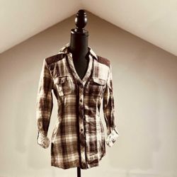 NWT Maurice’s Plaid Top - S