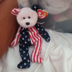 Spangle Stars Strips Beanie Babie 