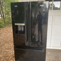 Maytag Black Refrigerator 36x74