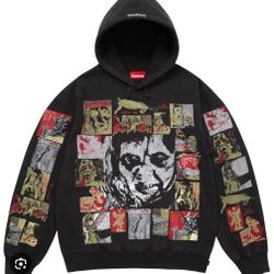 Pre-Loved Pre-Loved Supreme "The Exorcist" Black Heavy Weight Hoodie | Mens Large 