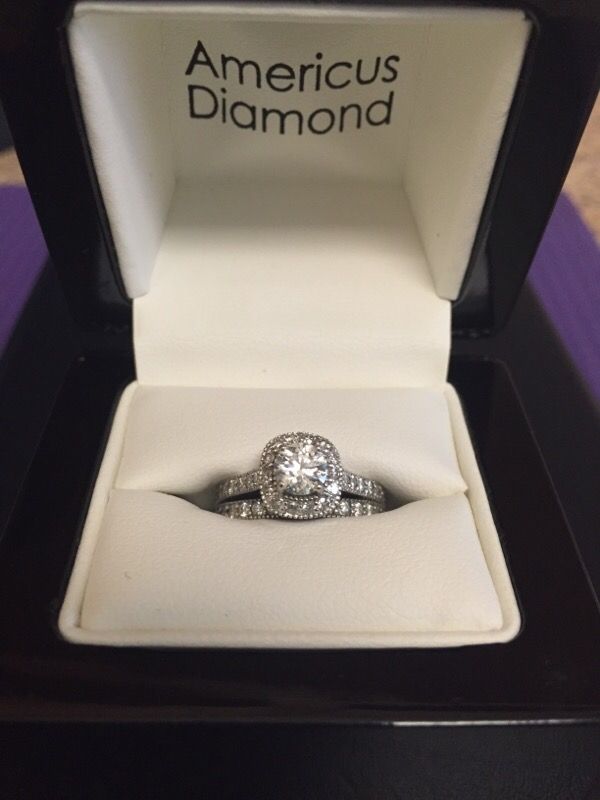Americus Diamond Jewelers Diamond Engagement Wedding Set
