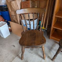 $20 4 Wooden Chairs 