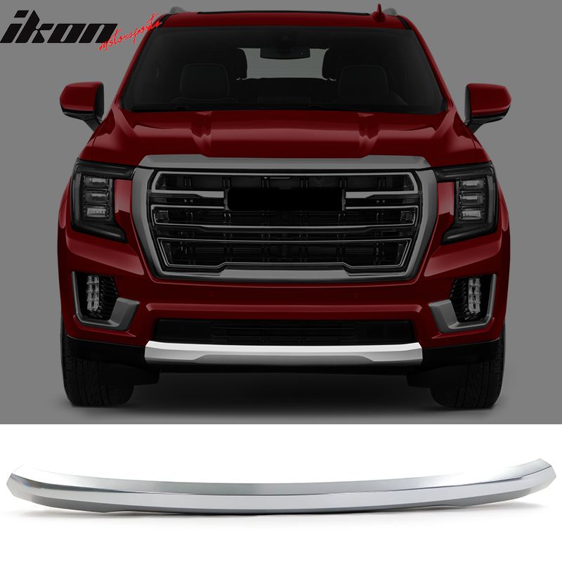 Fits 2021-2023 GMC Yukon Utility 4-Door Silver Front Bumper Impact Bar Skid Plate