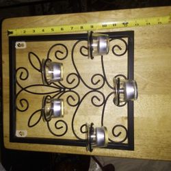 Iron 5 Candle Holder