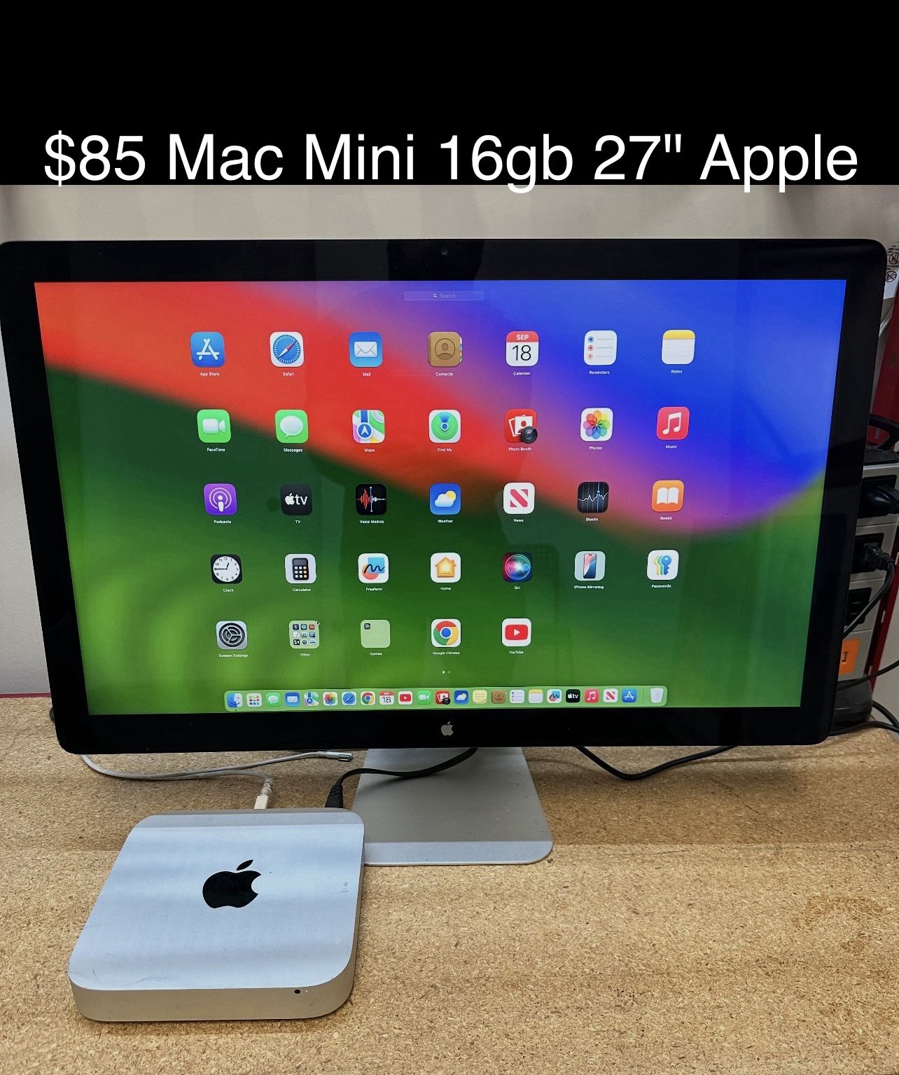 Apple Mac Mini i5 500gb 16gb 27"