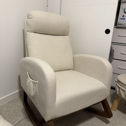 Beige Rocking Chair 