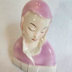 Madonna Virgin Mary Head Bust Fine Porcelain