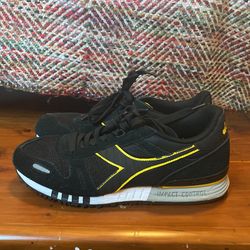 Diadora Titan Black/yellow Men’s Shoes 8.5
