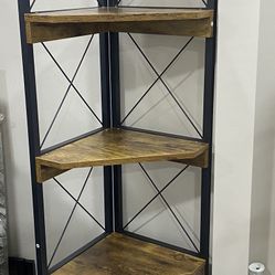 Tall Corner Shelf Cabinet 70.9 Height For Living Room Dinner Room Or Kitchen 