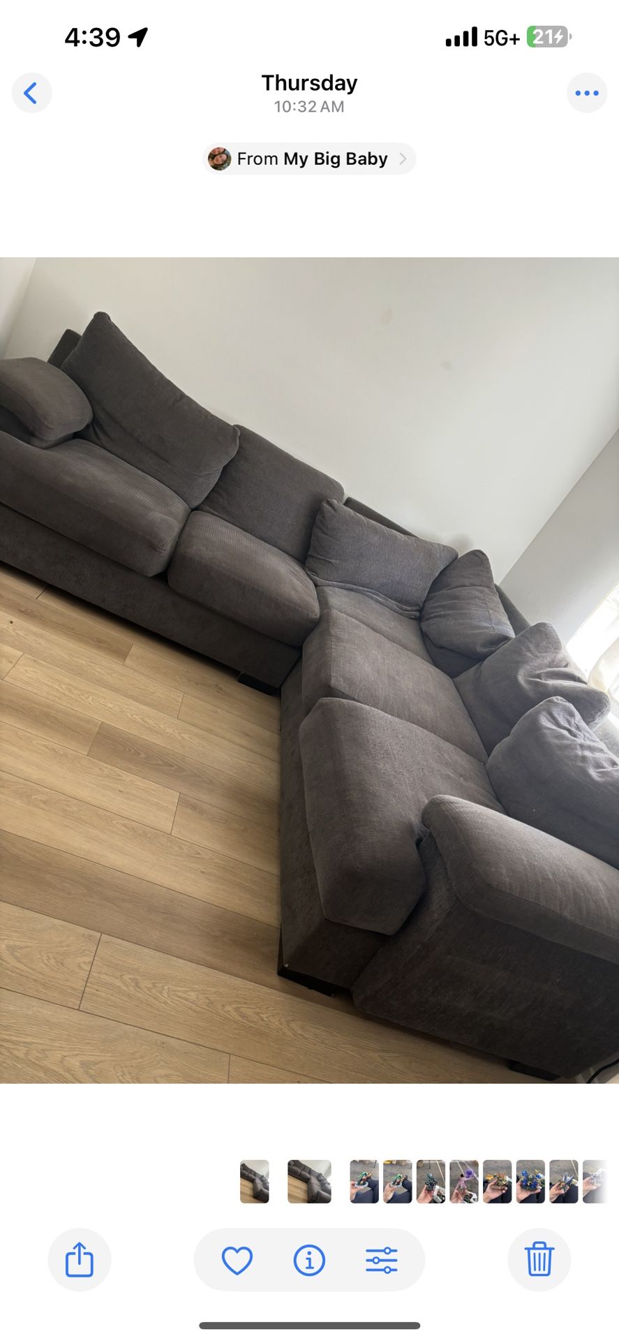 Dark Grey Sectional