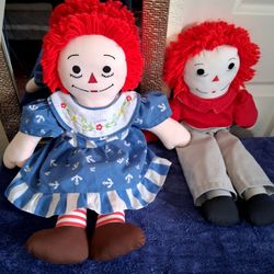 Vintage Original both Raggedy ann and Andy  in great condition