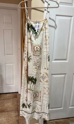 Women’s Tropical Print Maxi Dress